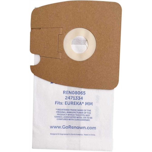Vacuum Bag for Eureka MM.Equivalent to 60295, 60296, 60297, 3PK